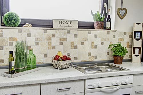 Mosaïque Travertin Beige Marron